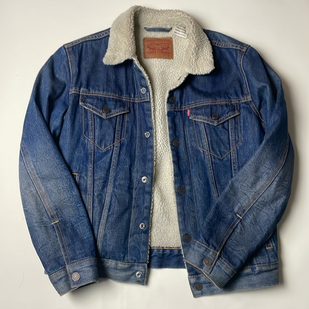 Levi’s shearling denim jacket